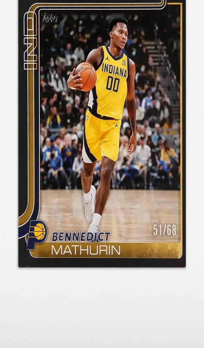 2025 Topps Basketball Black Bennedict Mathurin #48