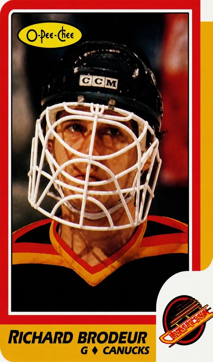 1986 O-Pee-Chee Hockey Richard Brodeur #246