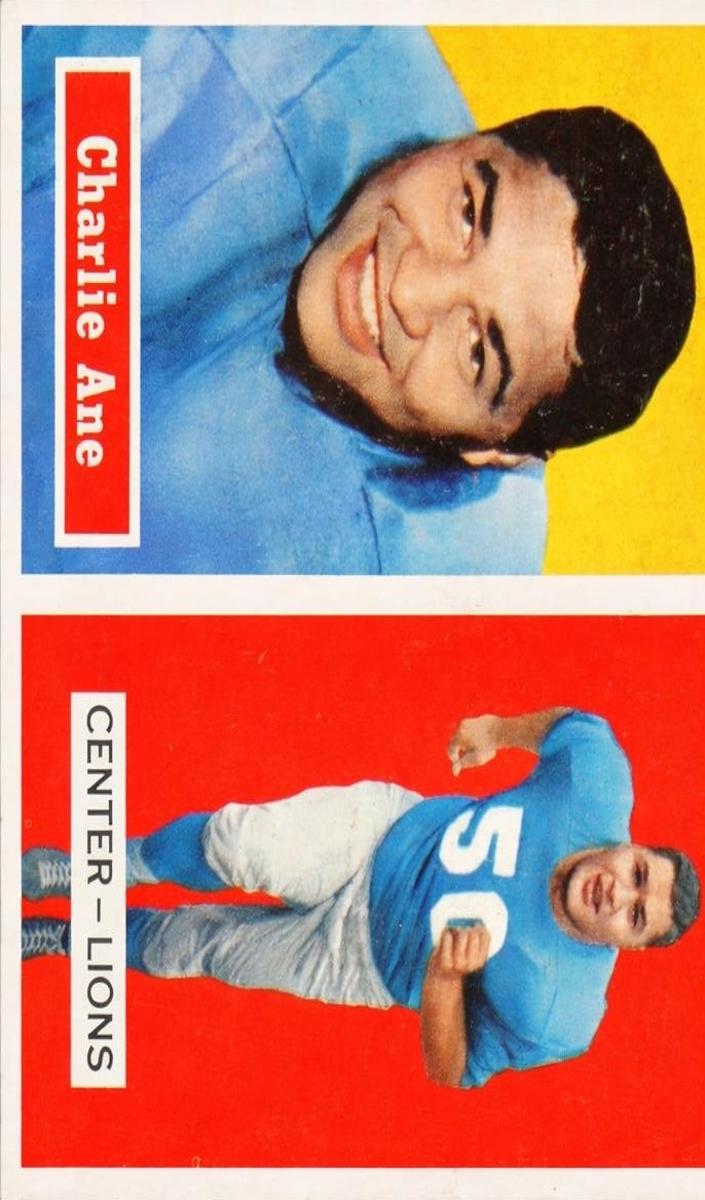 1957 Topps Football Charlie Ane #56 PSA 7