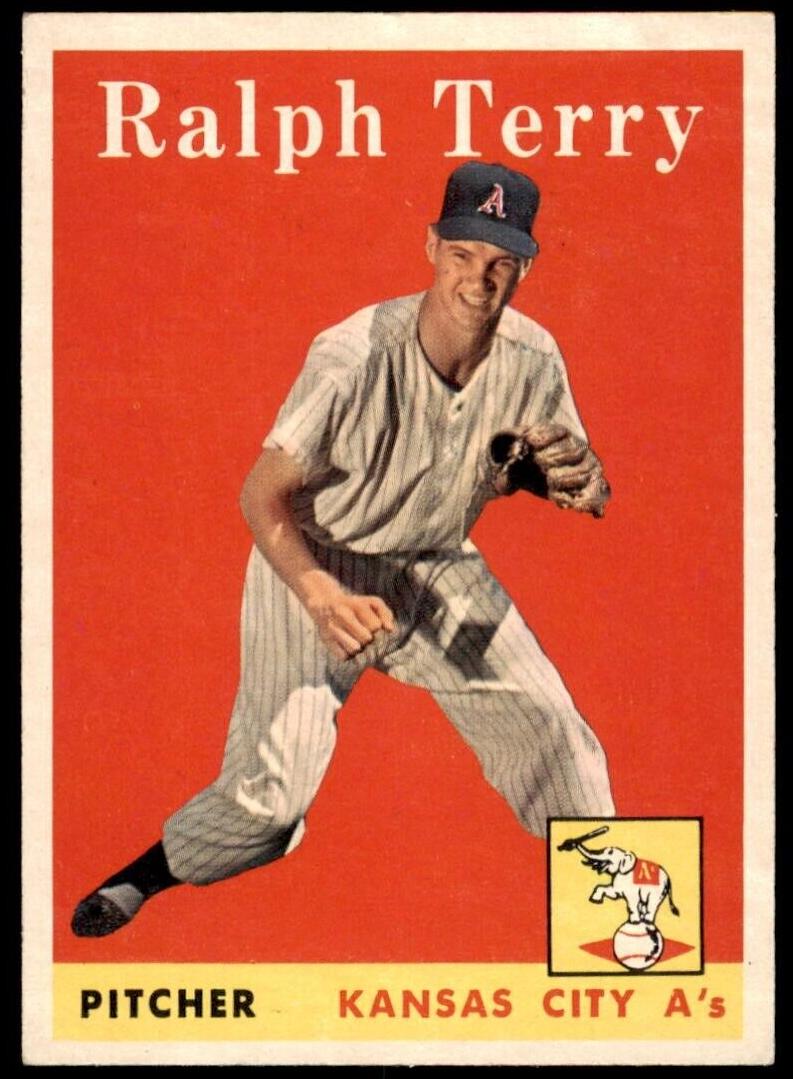 1958 Topps Baseball Ralph Terry #169 PSA 7