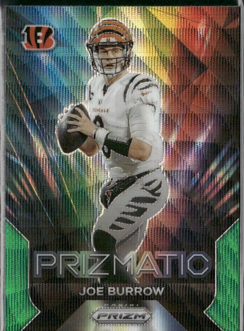 2023 Panini Prizm Football Green Wave Joe Burrow #9 PSA 9