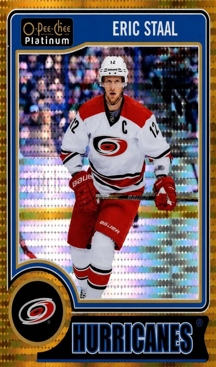 2014 O-Pee-Chee Platinum Hockey Seismic Gold Eric Staal #6