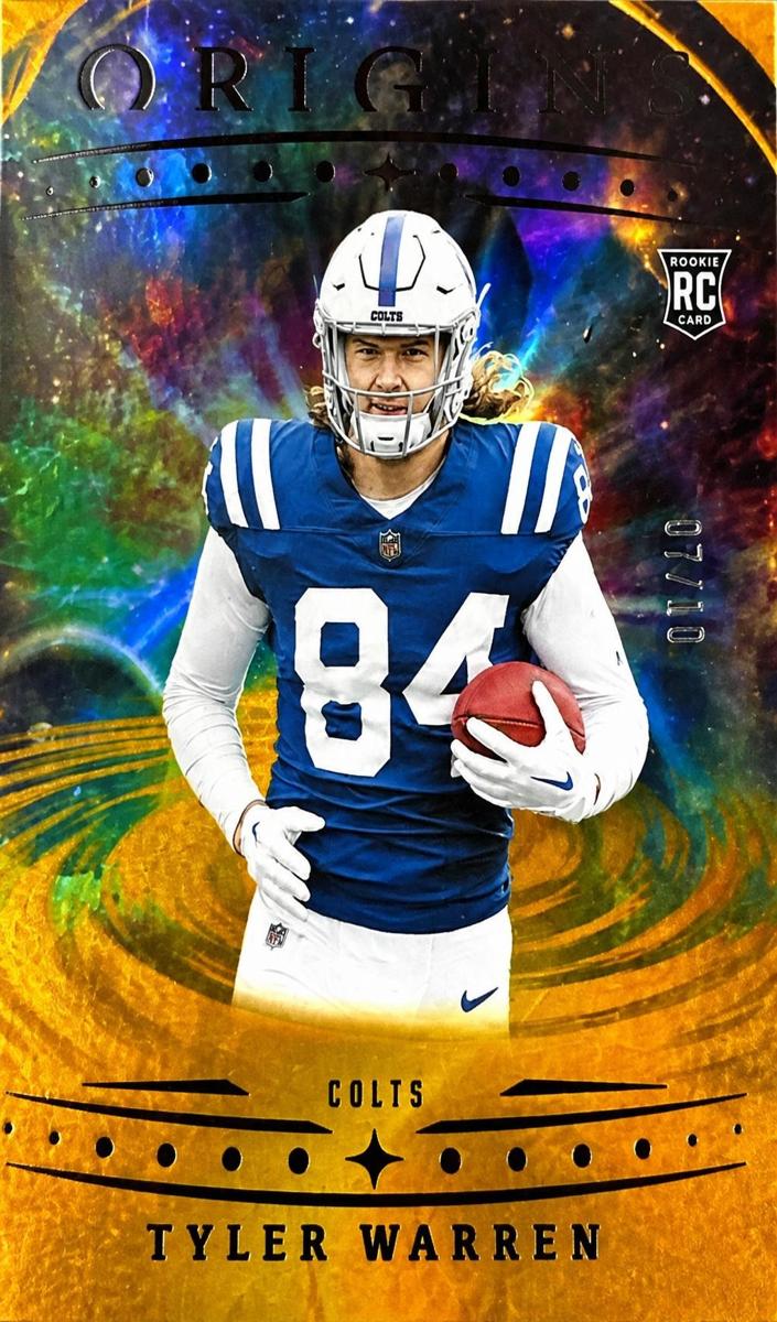 2025 Panini Origins Football Gold Tyler Warren #135
