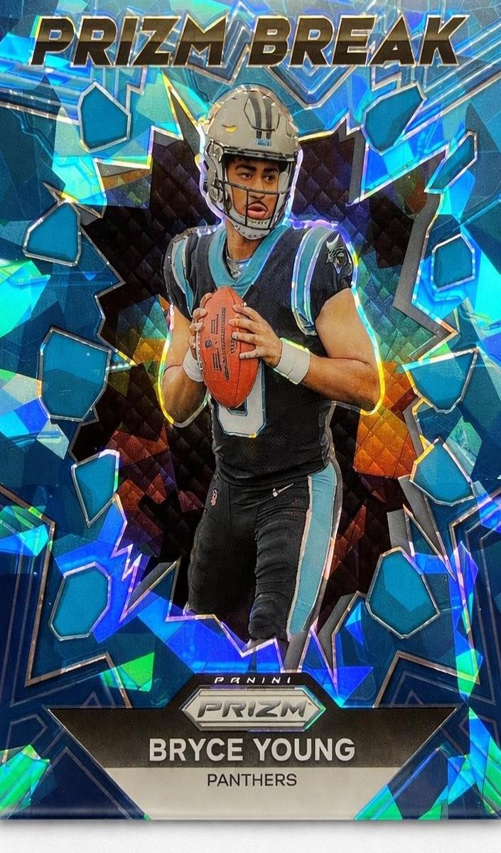 2023 Panini Prizm Football Blue Ice Bryce Young #PB-3 PSA 8