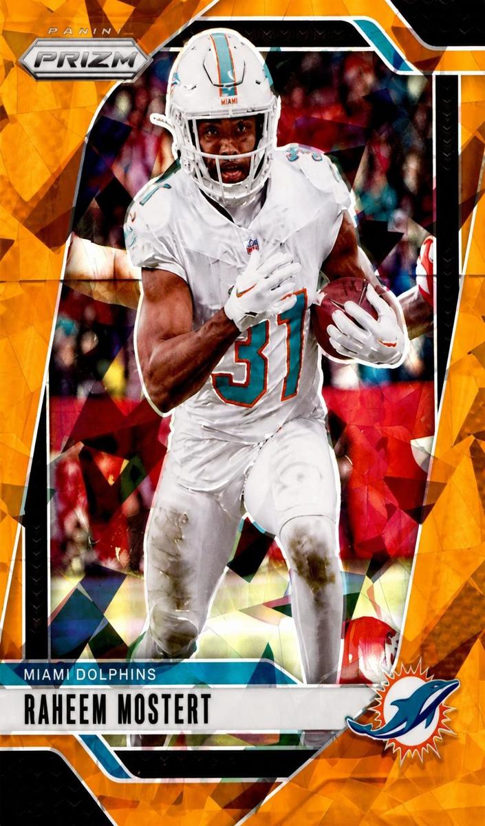 2024 Panini Prizm Football Orange Ice Raheem Mostert #179