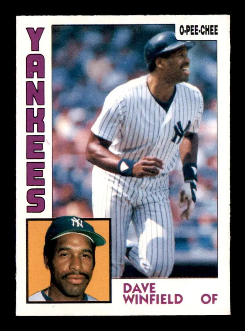 1984 O-Pee-Chee Baseball Dave Winfield #378