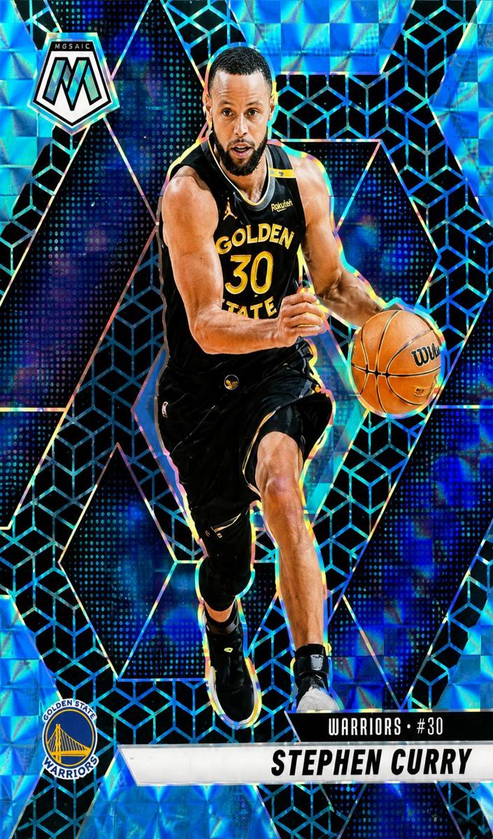 2024 Panini Mosaic Basketball Spectris Blue FOTL Stephen Curry #163
