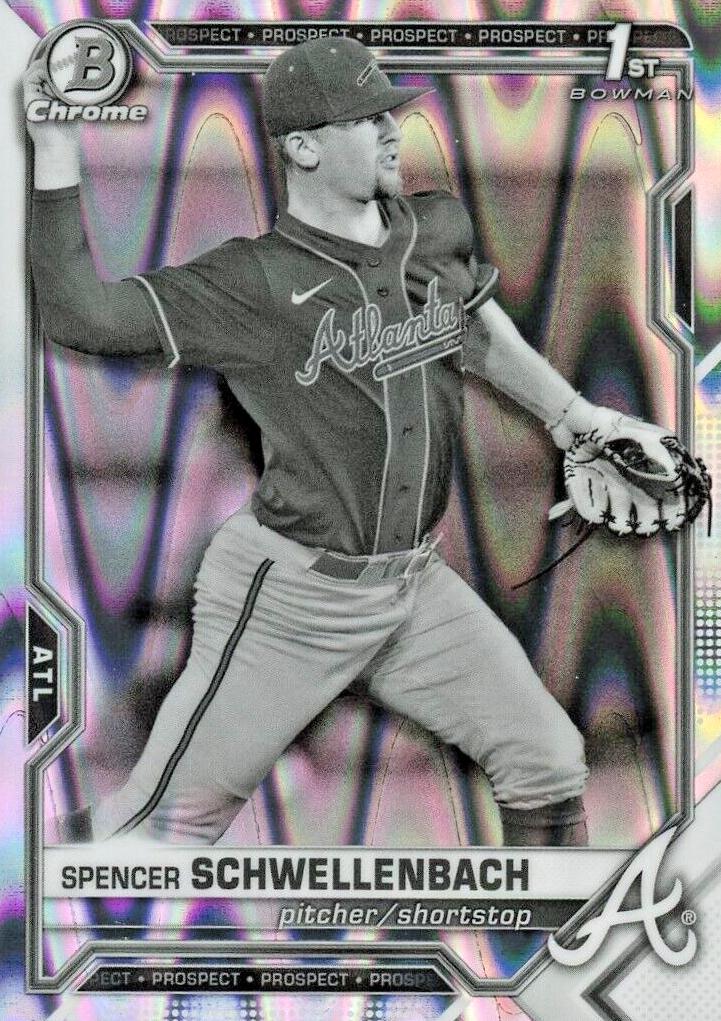 2021 Bowman Draft Chrome Baseball Spencer Schwellenbach #BDC-44