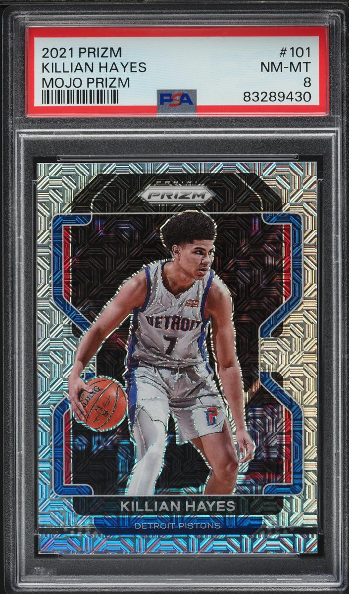 2021 Panini Prizm Basketball Mojo Killian Hayes #101 PSA 8
