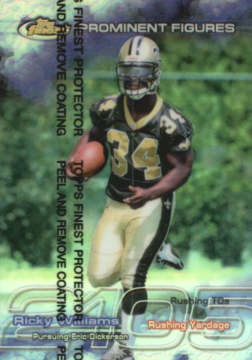 1999 Topps Finest Football Ricky Williams #PF39