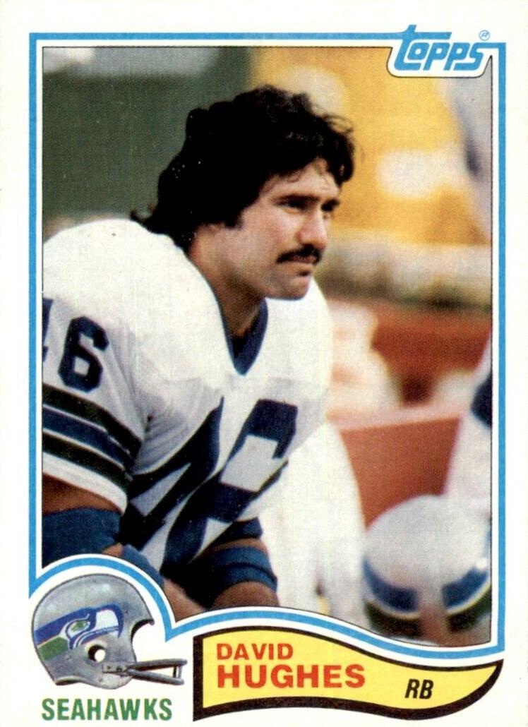 1982 Topps Football David Hughes #248