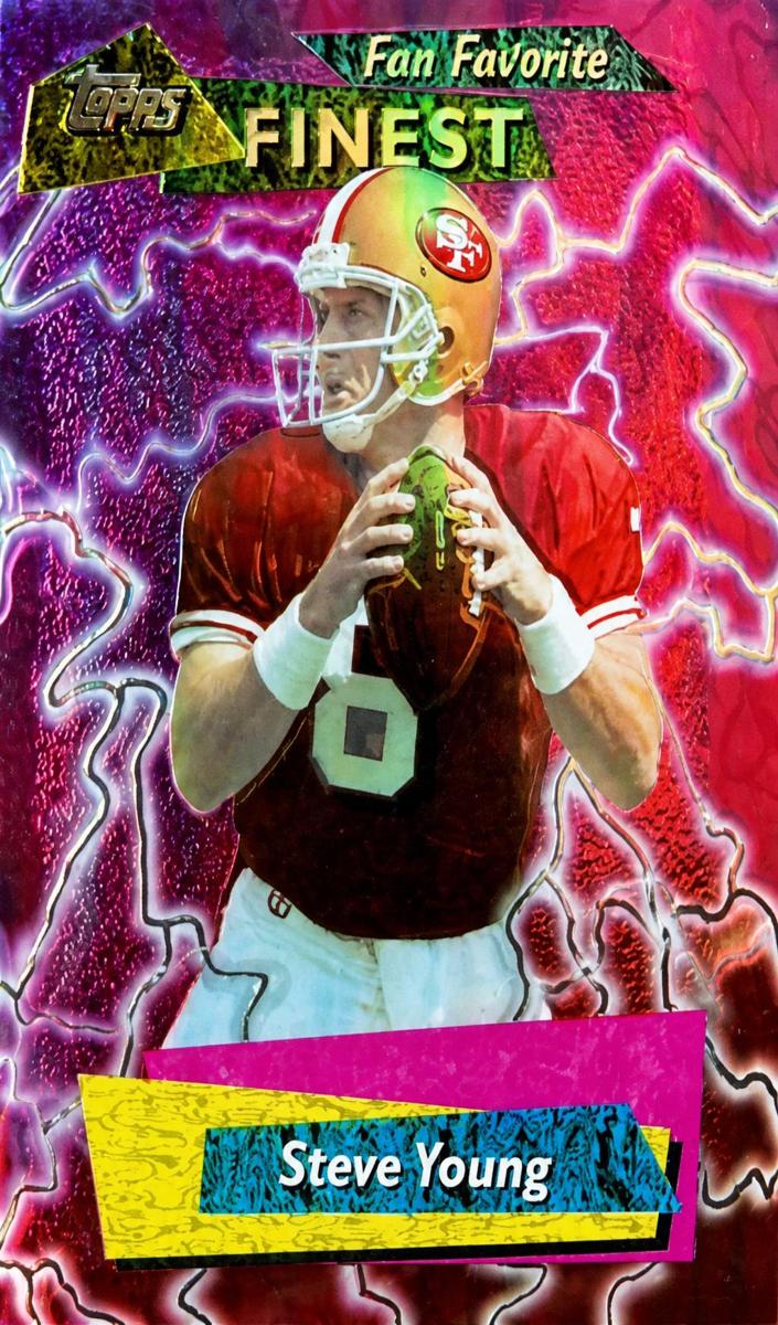 1995 Topps Finest Football Steve Young #FF12