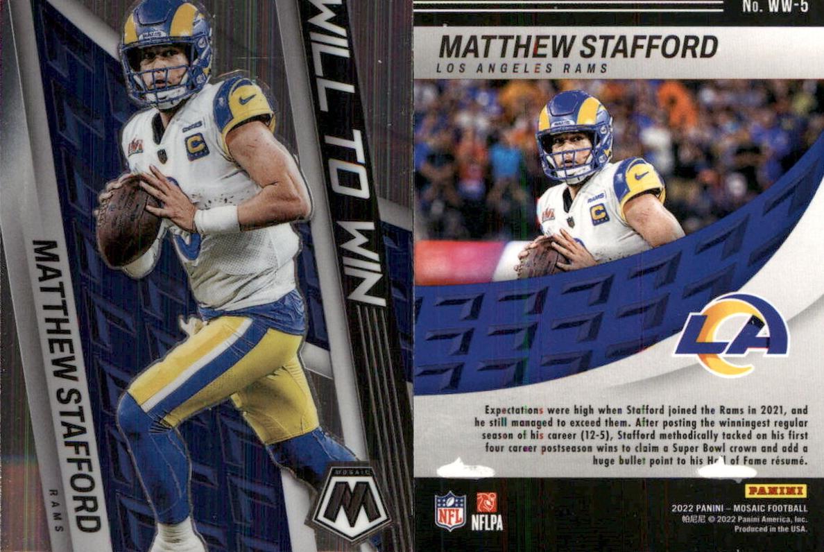 2022 Panini Mosaic Football Matthew Stafford #WW-5