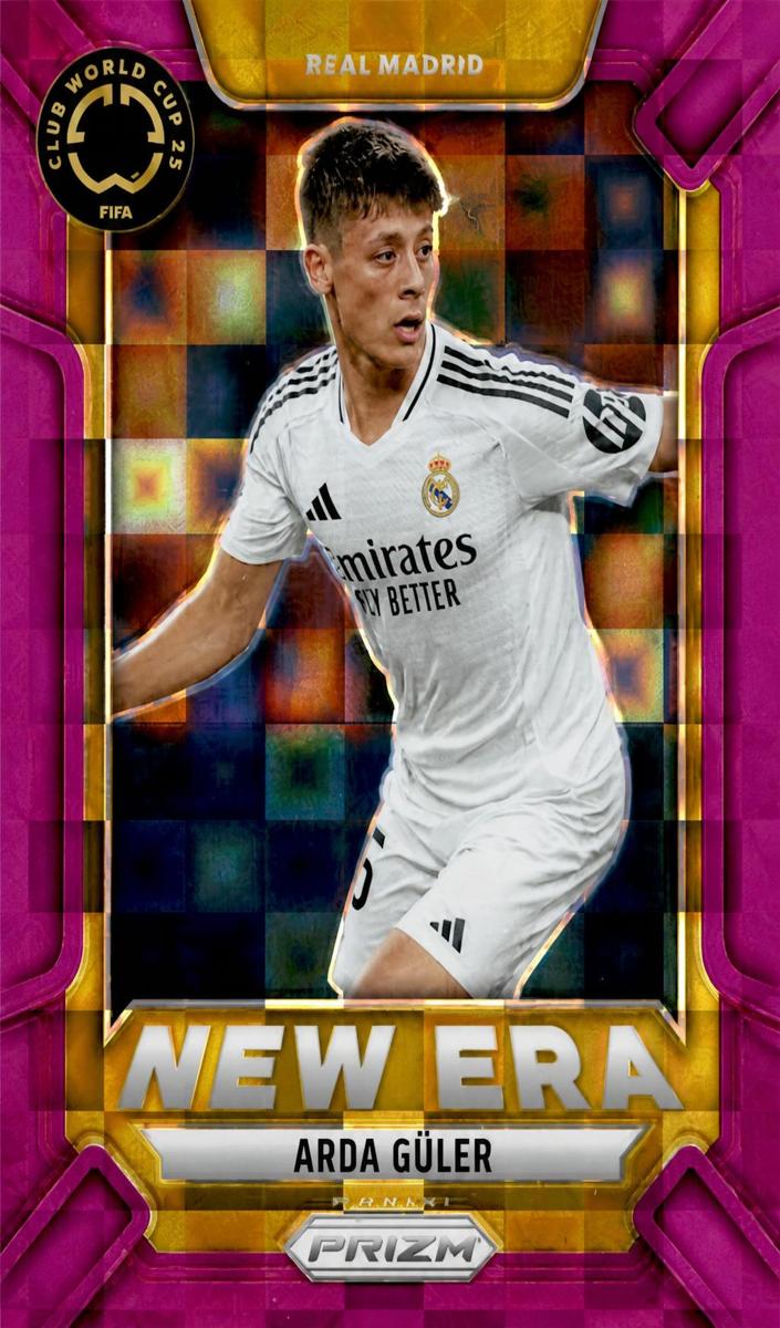 2025 Panini Prizm FIFA Club World Cup Soccer Purple Pandora Arda Guler #15