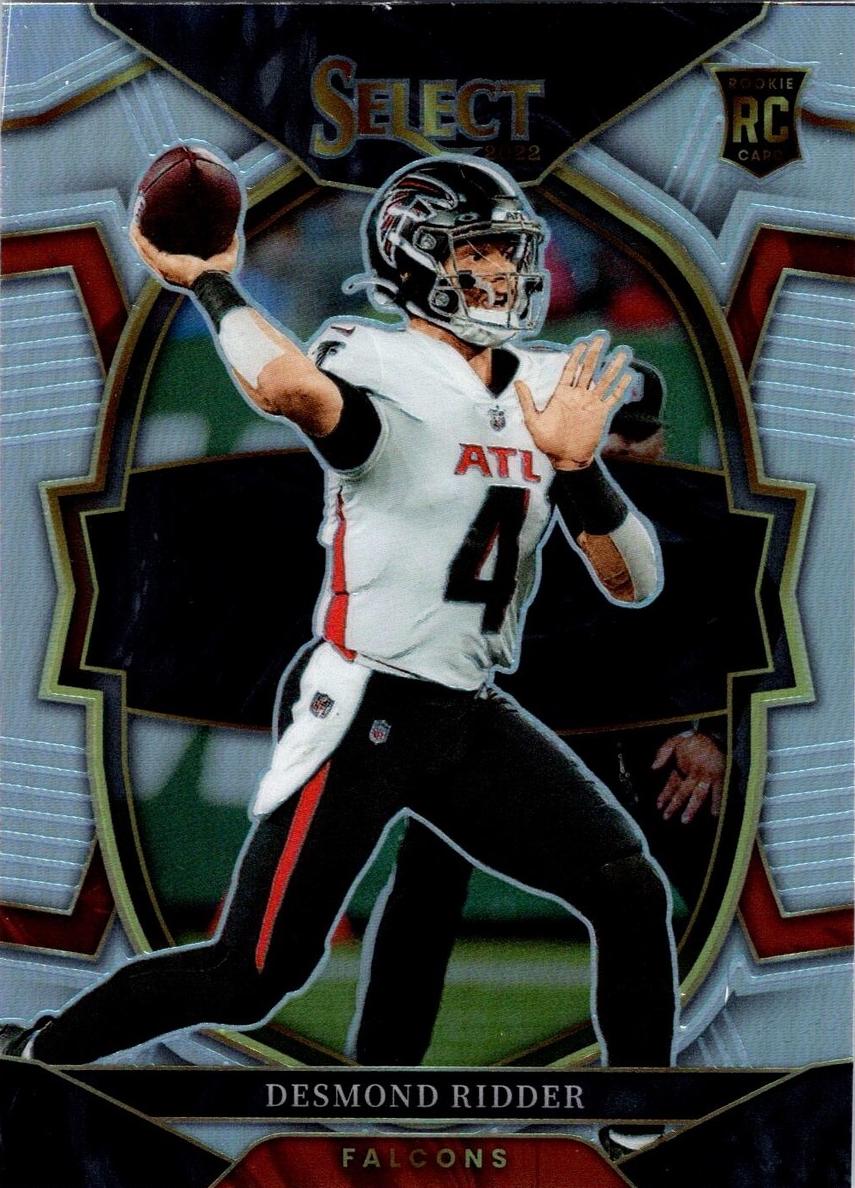 2022 Panini Select Football Silver Prizm Desmond Ridder #36 SGC 9.5