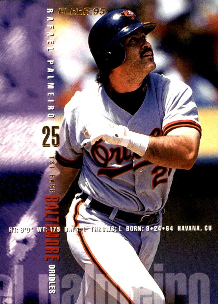 1995 Fleer Baseball Rafael Palmeiro #17