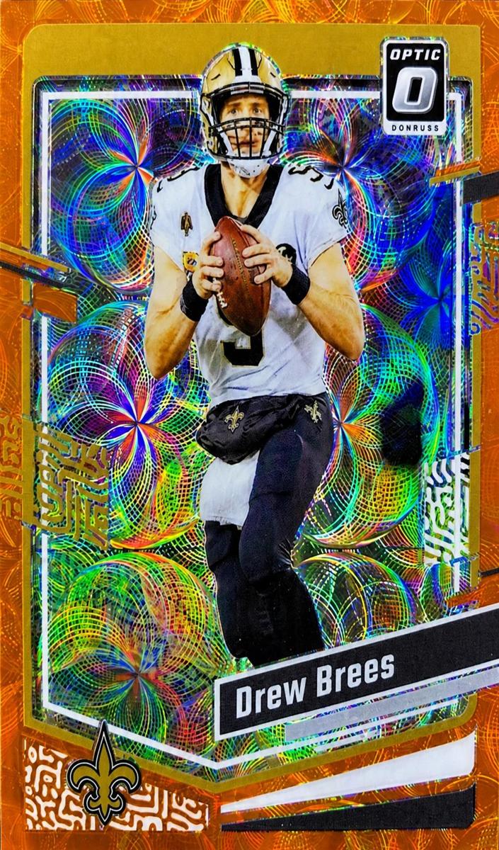 2023 Donruss Optic Football Orange Scope Drew Brees #135