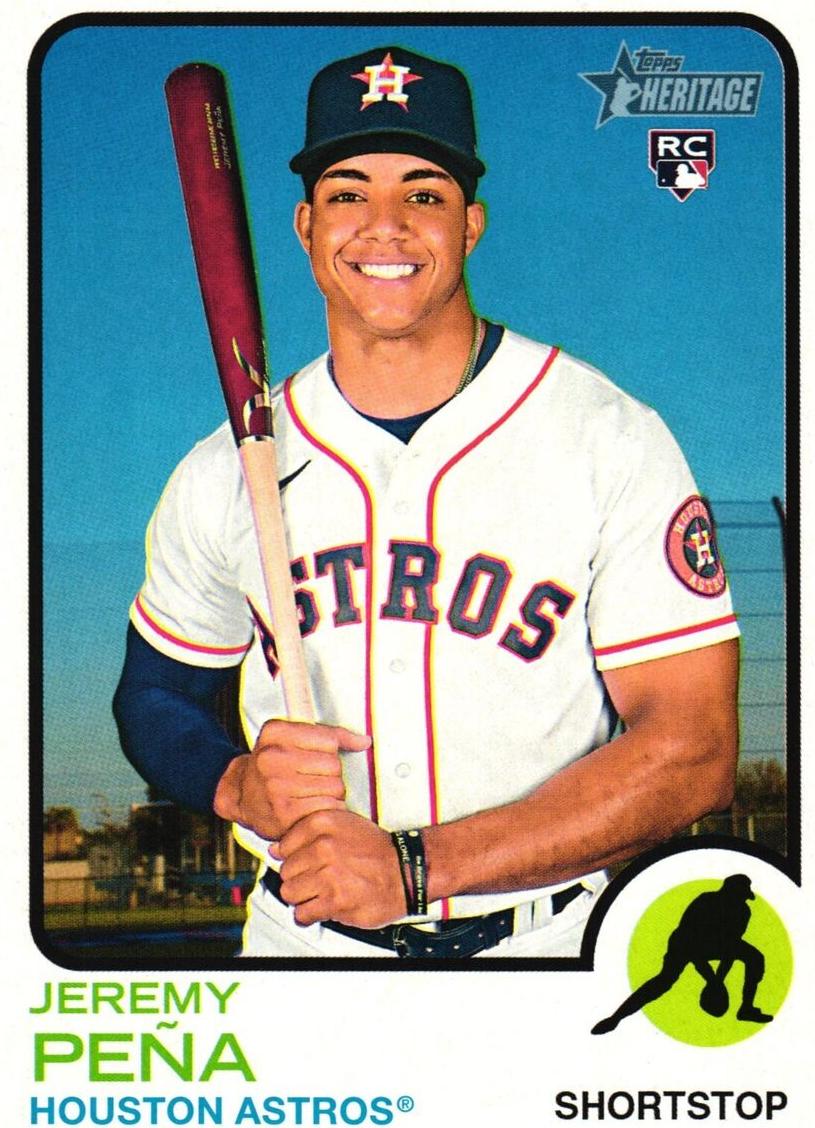 2022 Topps Heritage Baseball Jeremy Pena #629