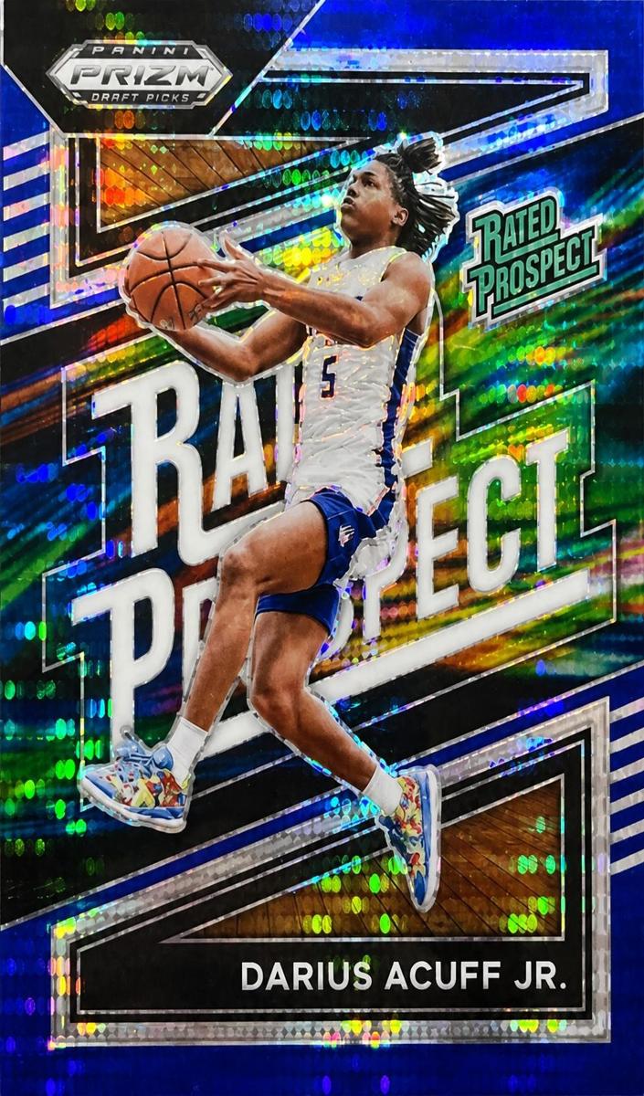2024 Panini Prizm Draft Picks Basketball Blue Pulsar Darius Acuff Jr. #7