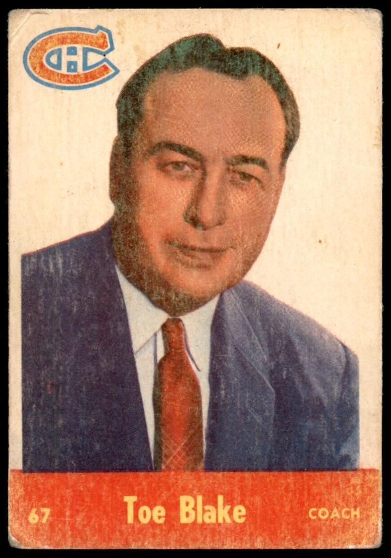 1955 Parkhurst Hockey Toe Blake #67 PSA 5