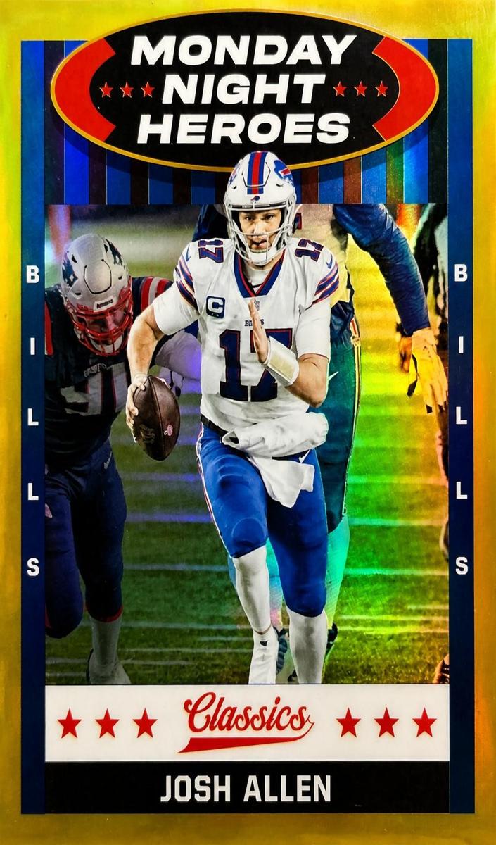 2021 Panini Classics Football Gold Josh Allen #MNH-20