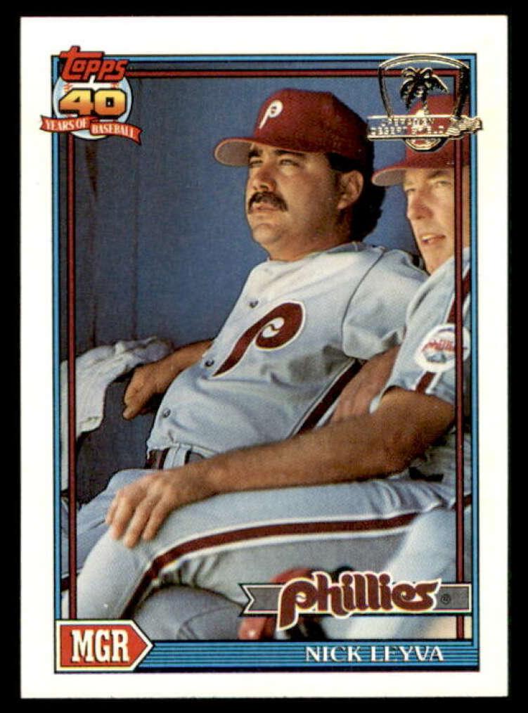 1991 Topps Baseball Nick Leyva #141 PSA 10