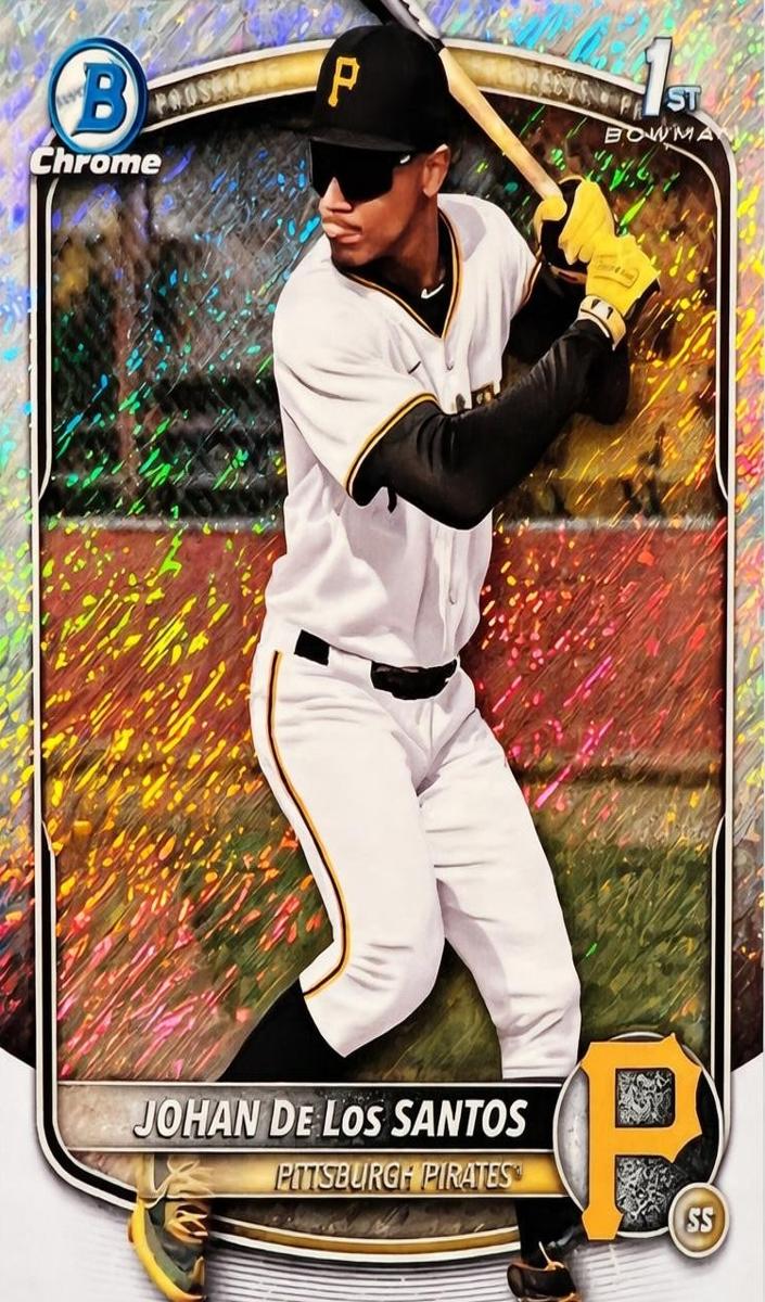 2025 Bowman Chrome Prospects Baseball Shimmer Refractor Johan De Los Santos #BCP-163