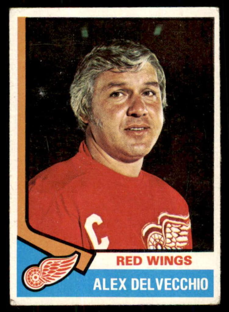 1974 Topps Hockey Alex Delvecchio #222