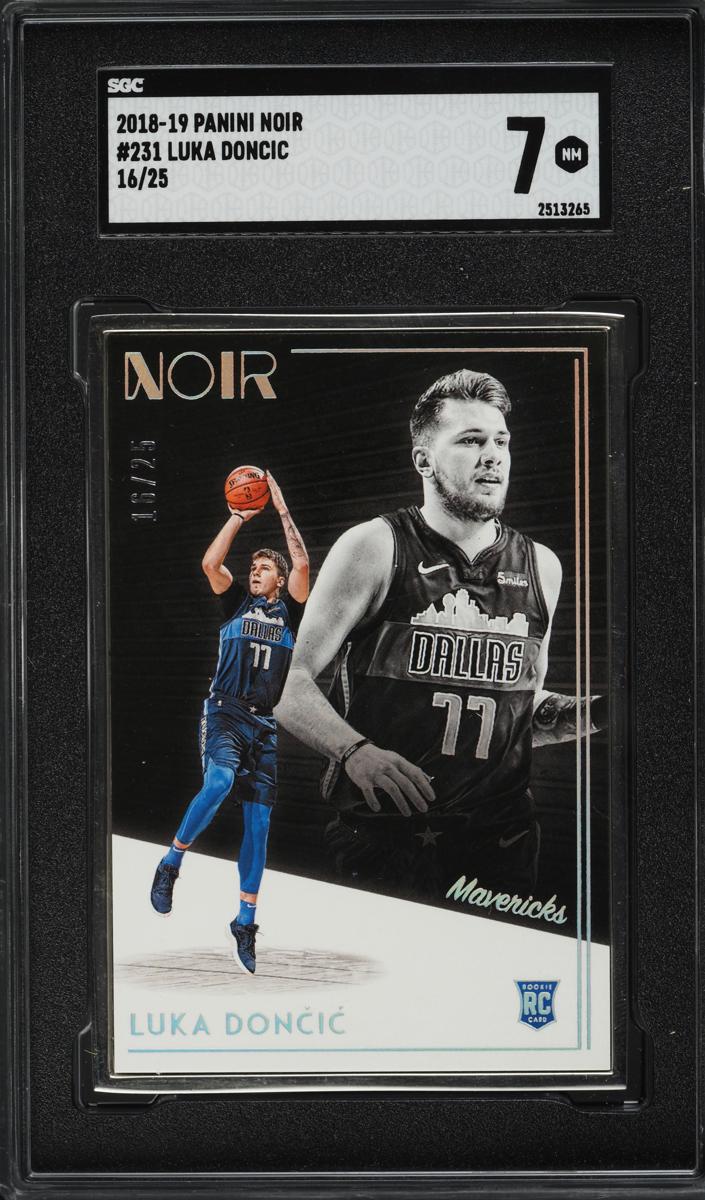 2018 Panini Noir Basketball Luka Doncic #231 PSA 9