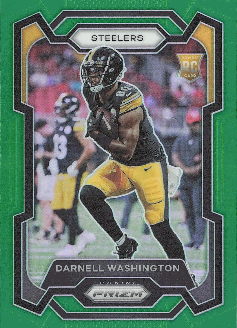 2023 Panini Prizm Football Green Darnell Washington #384
