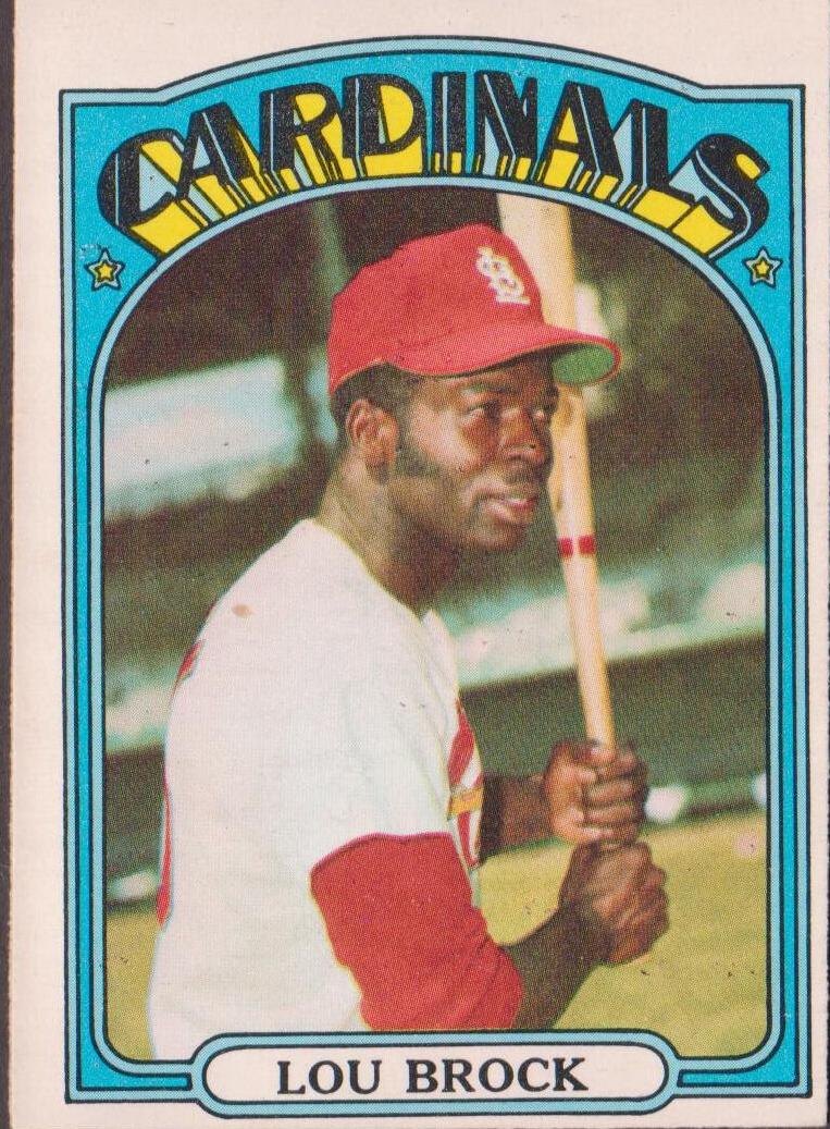 1972 O-Pee-Chee Baseball Lou Brock #200 PSA 6