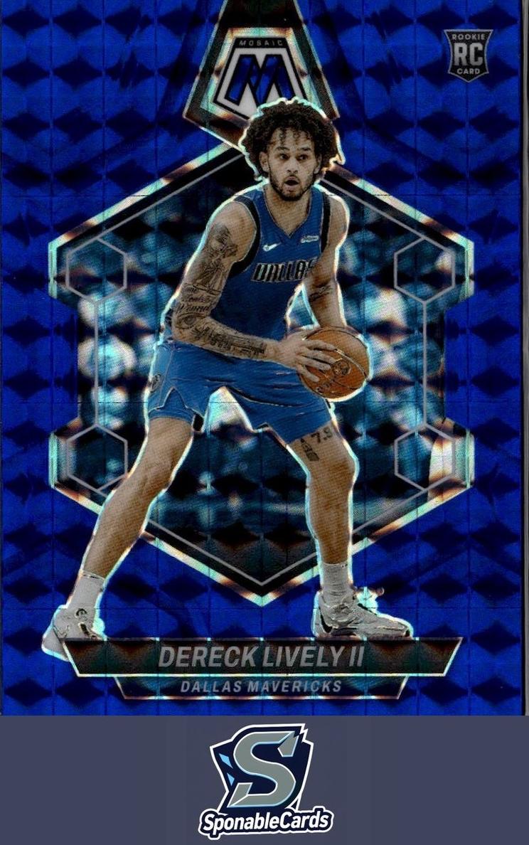 2023 Panini Mosaic Basketball Blue Dereck Lively II #248