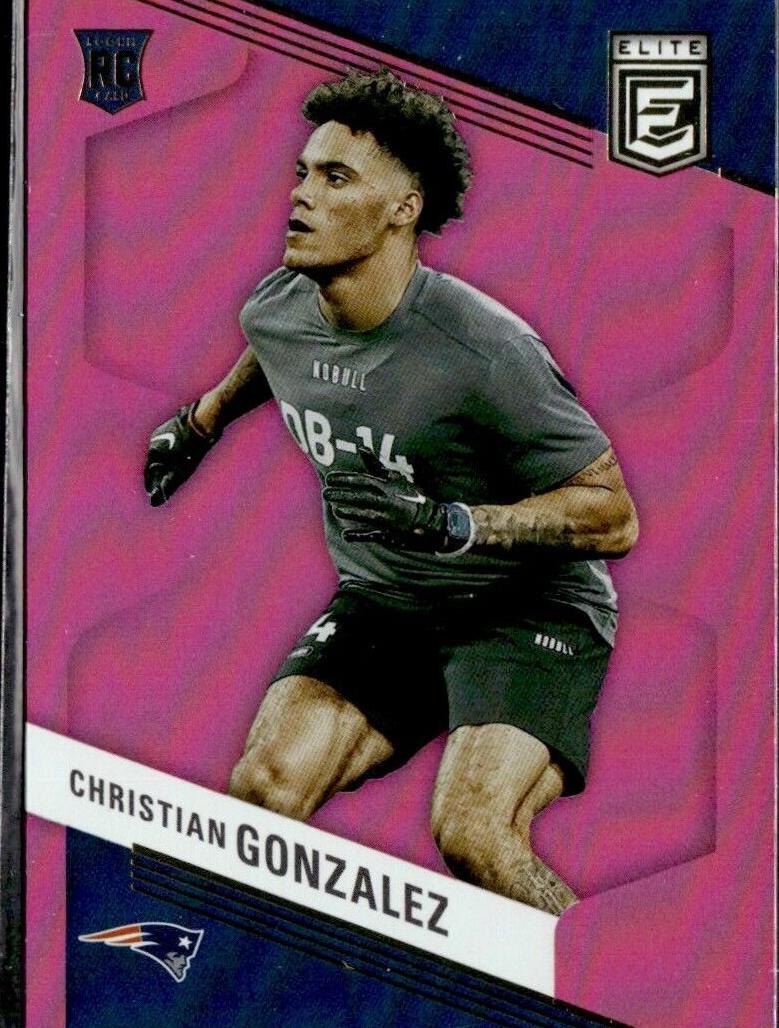 2023 Donruss Elite Football Pink Christian Gonzalez #120