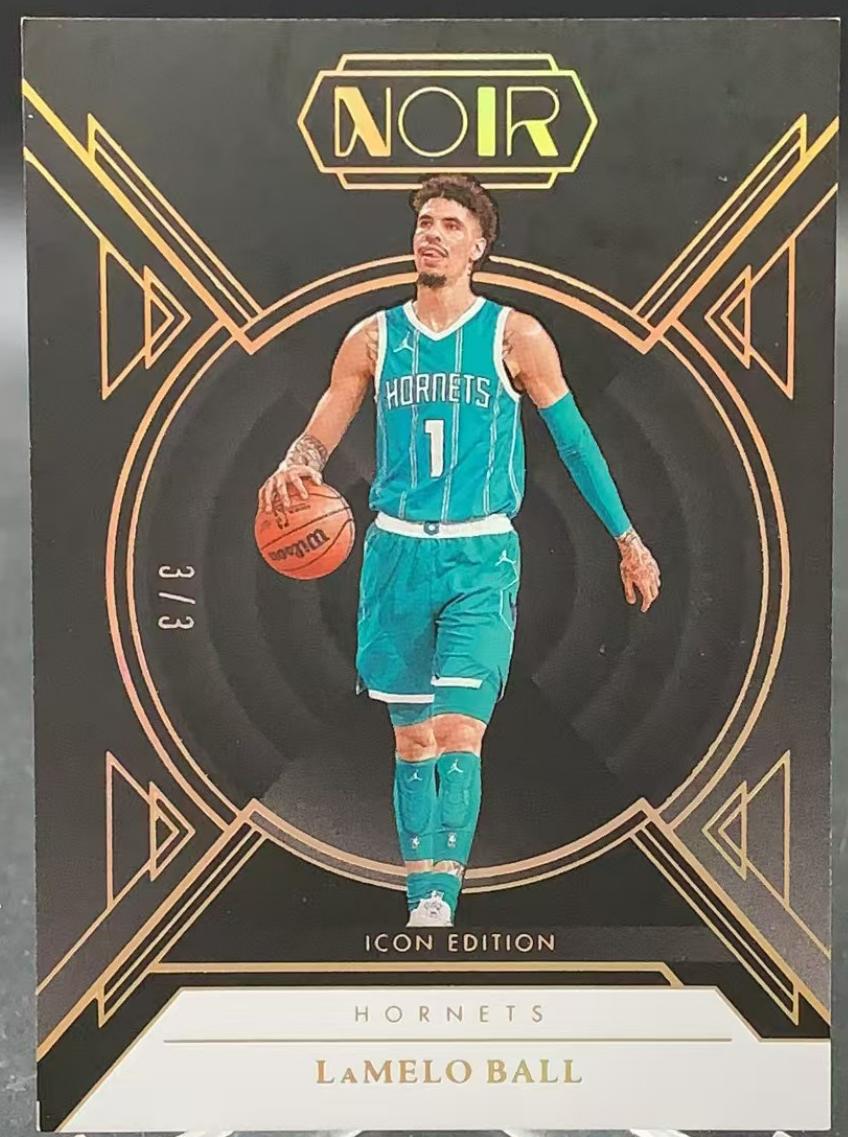 2024 Panini Noir Basketball International Holo Gold LaMelo Ball #125