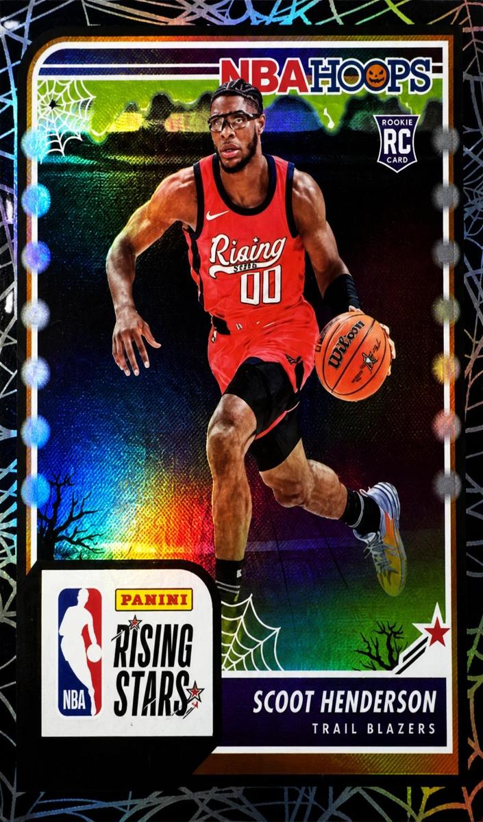 2023 Panini Haunted Hoops Basketball Holo Webs Scoot Henderson #280