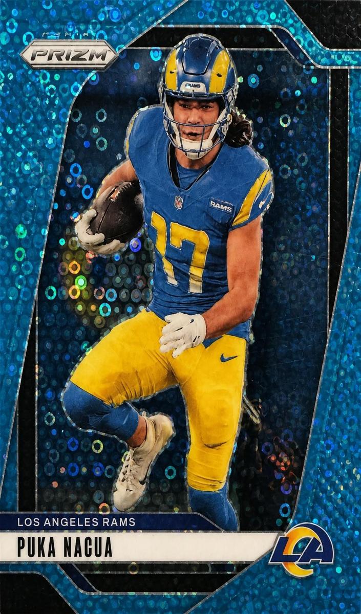 2024 Panini Prizm Football No Huddle Blue Puka Nacua #168