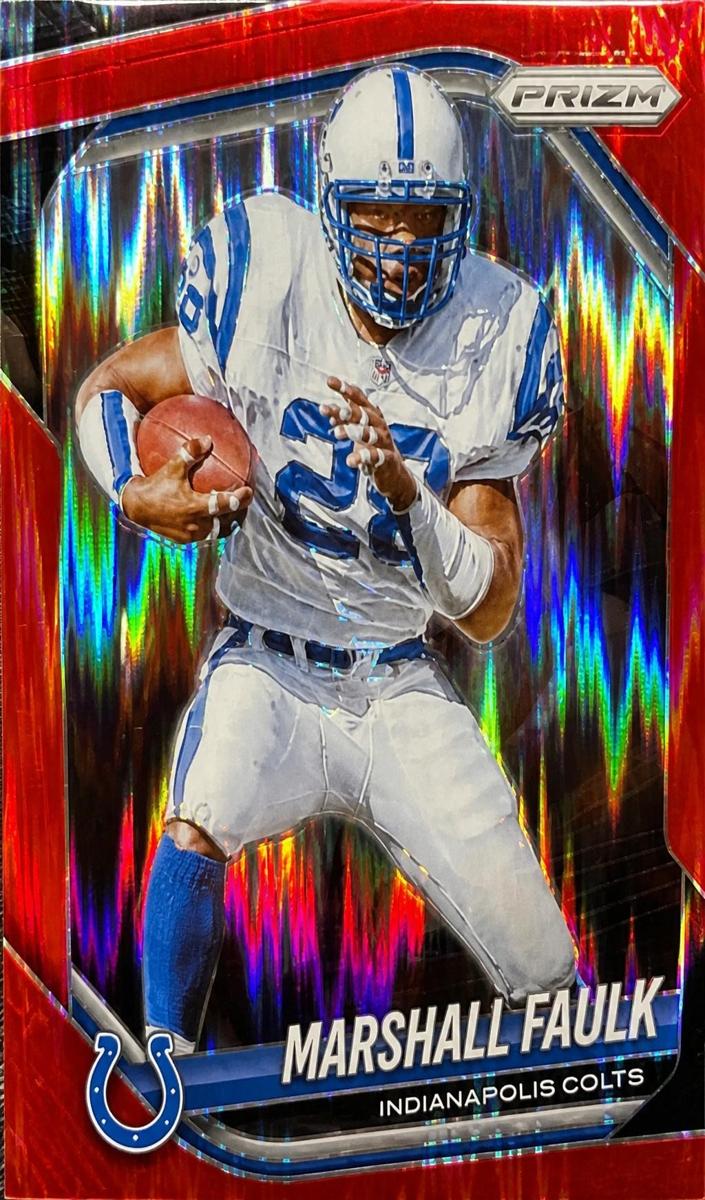 2025 Panini Prizm Football Red Flash Marshall Faulk #75