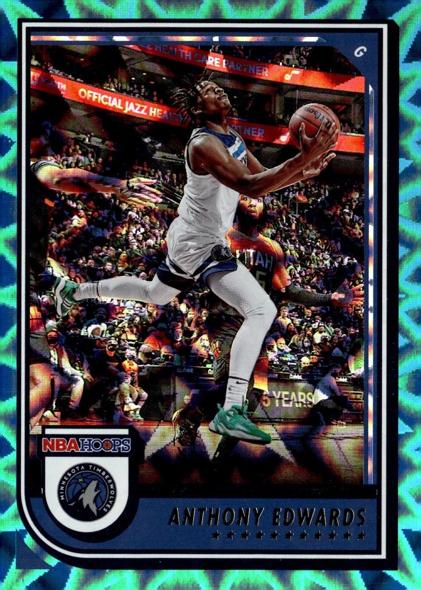 2022 Panini Hoops Basketball Teal Explosion Anthony Edwards #194