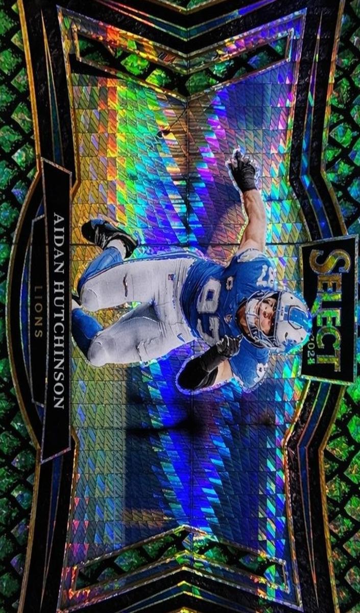 2024 Panini Select Football Dragon Scale Aidan Hutchinson #402