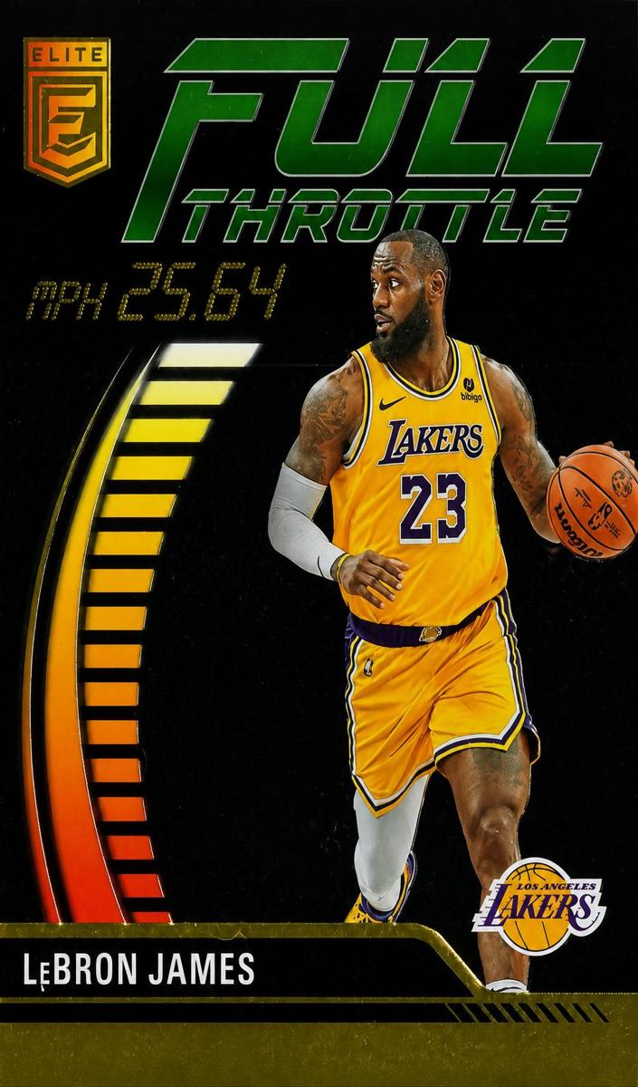2023 Donruss Elite Basketball Neon Green LeBron James #7 PSA 10