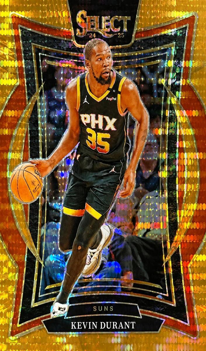 2024 Panini Select Basketball Neon Orange Pulsar FOTL Kevin Durant #51 PSA 9