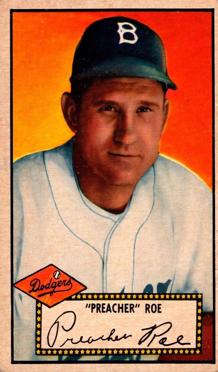 1952 Topps Baseball Preacher Roe #66 PSA 5