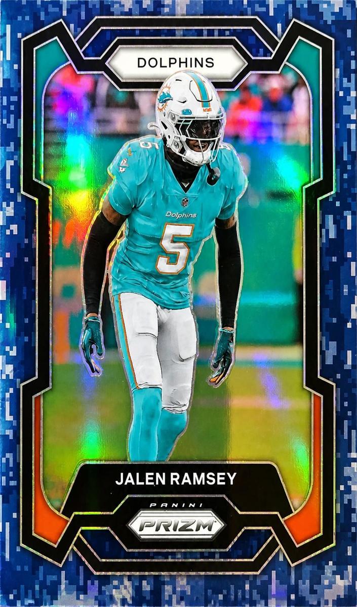 2023 Panini Prizm Football Navy Camo Jalen Ramsey #184