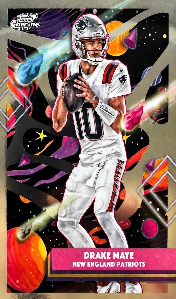 2025 Topps Cosmic Chrome Football Drake Maye #66 RAW Ungraded