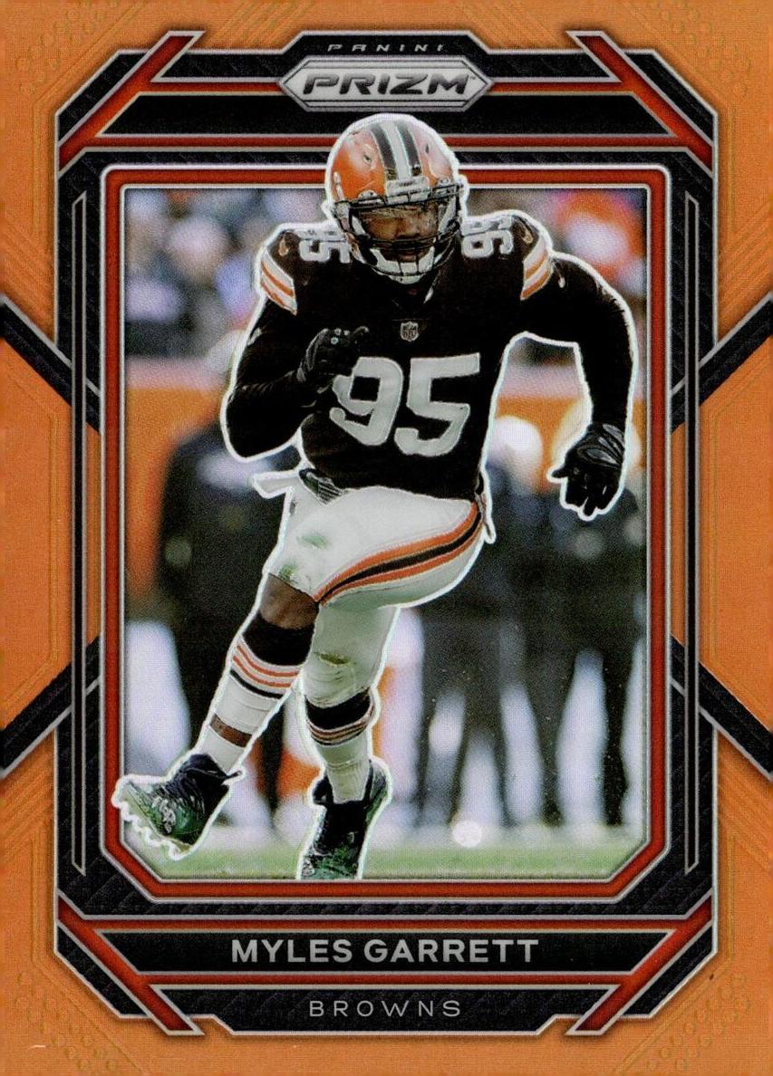 2022 Panini Prizm Football Orange Myles Garrett #72