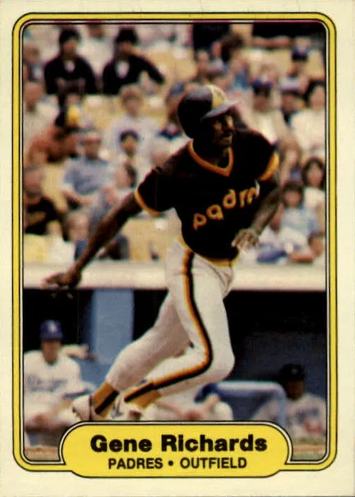 1982 Fleer Baseball Gene Richards #580