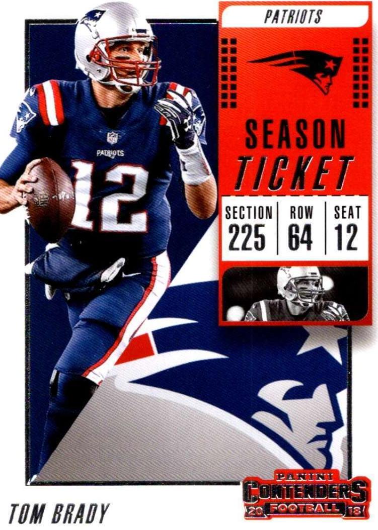 2018 Panini Contenders Football Tom Brady #36