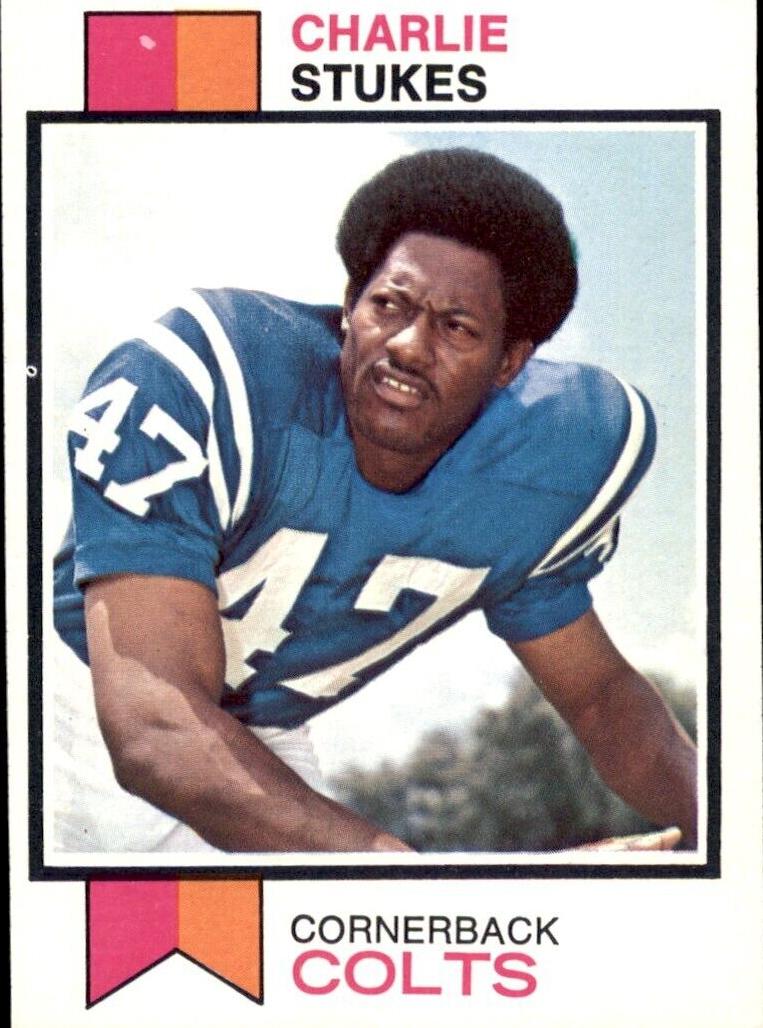 1973 Topps Football Charlie Stukes #516 PSA 9