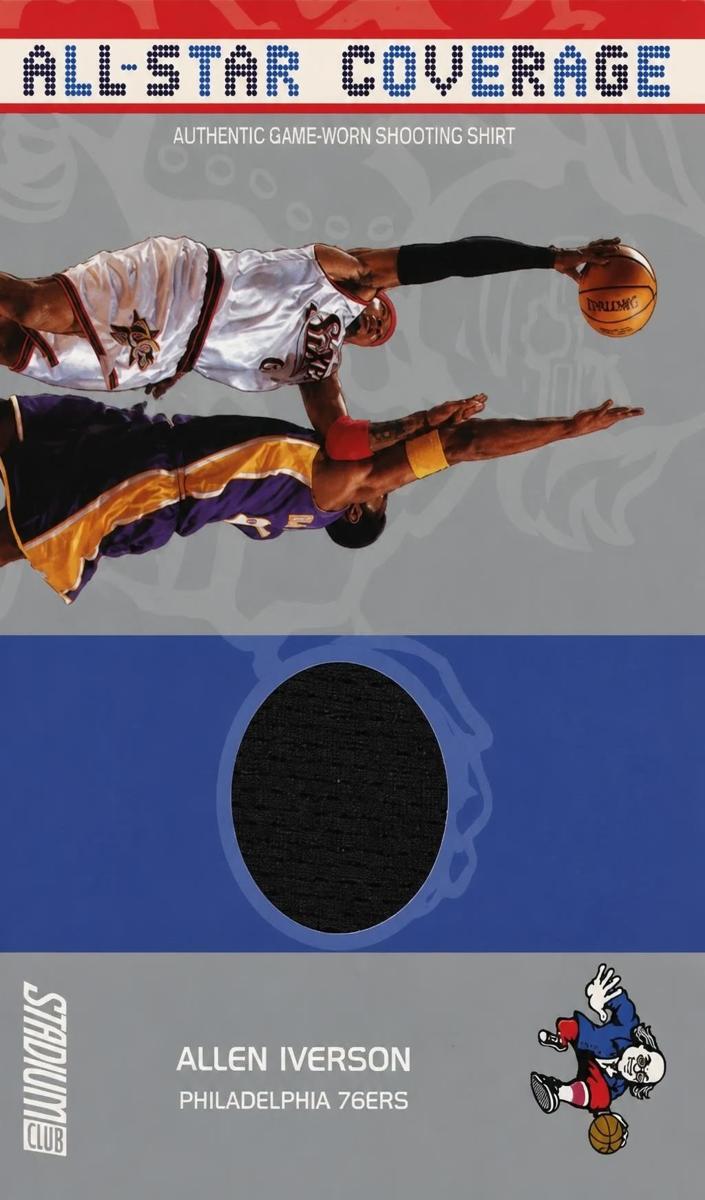 2002 Topps Stadium Club Basketball Allen Iverson #AS-AI