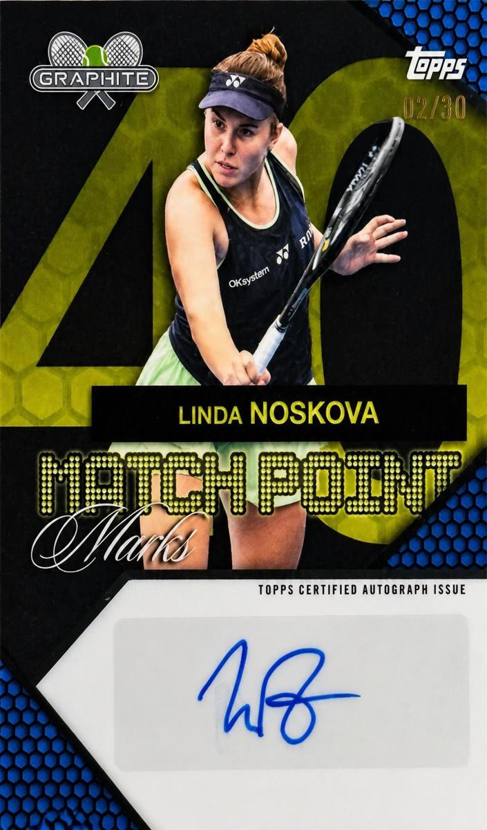 2026 Topps Graphite Tennis Blue Refractor Linda Noskova #MPM-LN